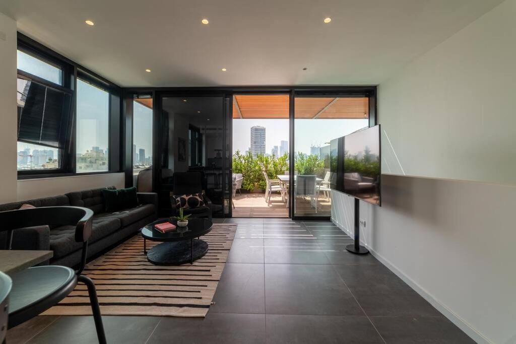 Amazing Penthouse On Gordon Beach 8 Guests Tel Aviv Exteriér fotografie